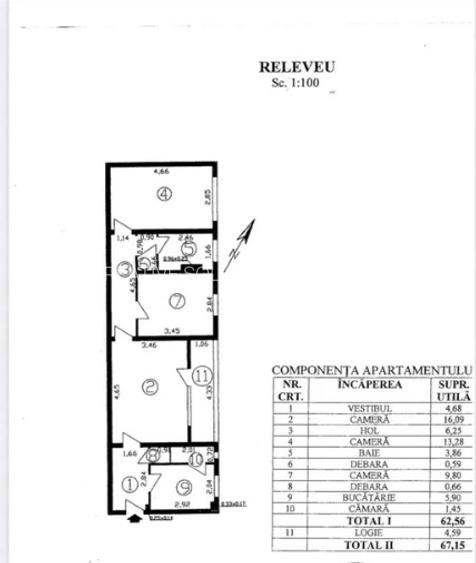 3 camere mobilat și utilat, centrală proprie, parcare – zona Bd. Obregia - 3