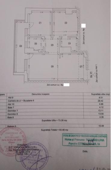 Apartament 3 camere Mamaia Butoaie 165000 euro
