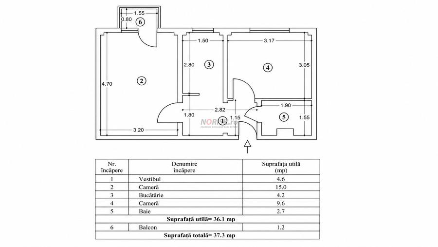2 Camere Decomandat | Mobilat | Piața Reșița | 49 mp
