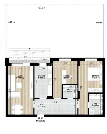 Apartament 3 camere cu grădină Pipera – Ansamblu nou, livrare Q2 2026 - 6