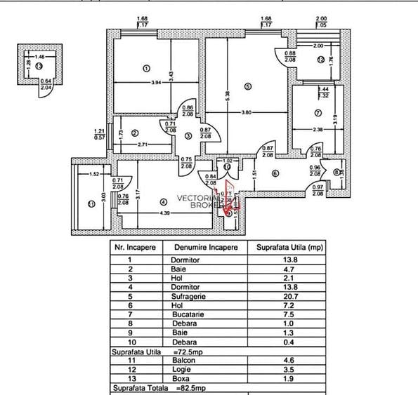 3 camere - 2 bai, 2 balcoane, centrala termica si boxa - Bd Ferdinand Parcul Ozo - 1