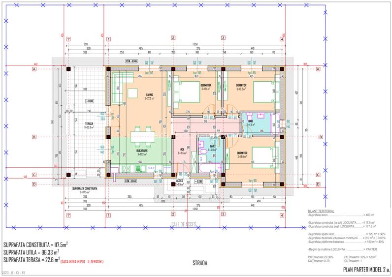 OFERTA Vile individuale parter, 4 camere, teren 410 mp, 125.000 EURO- Clinceni! - 7