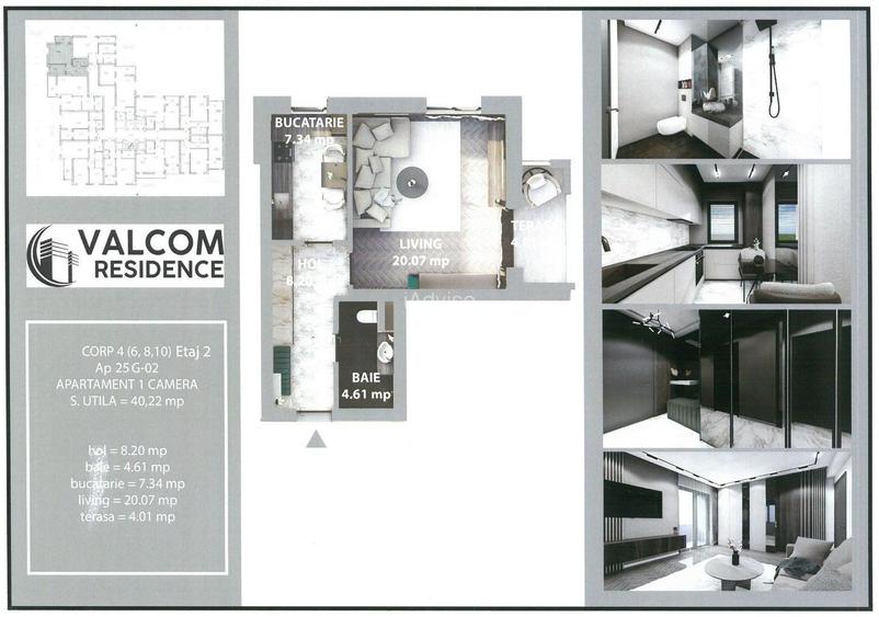 Valcom Residence Bartolomeu, Garsoniera, terasa 4.01mp,  Comision 0% - 11