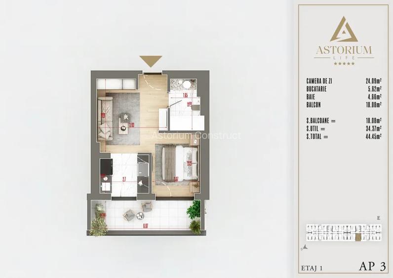 Garsonieră Premium în Ansamblu Rezidențial Nou | Finisaje de Lux | Comision 0% - 3