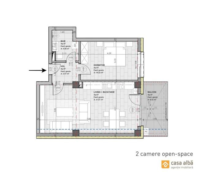 Locuinta moderna 2025 | bunastare in mediul urban | PROMOTIE 2 camere - 1
