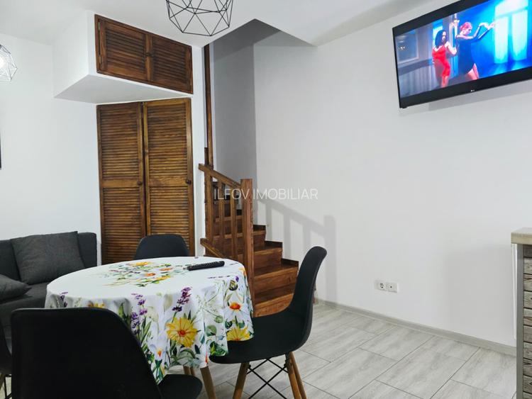 Studio 2 nivele 42mp, utilat si mobilat, curte 11mp, parcare - 4