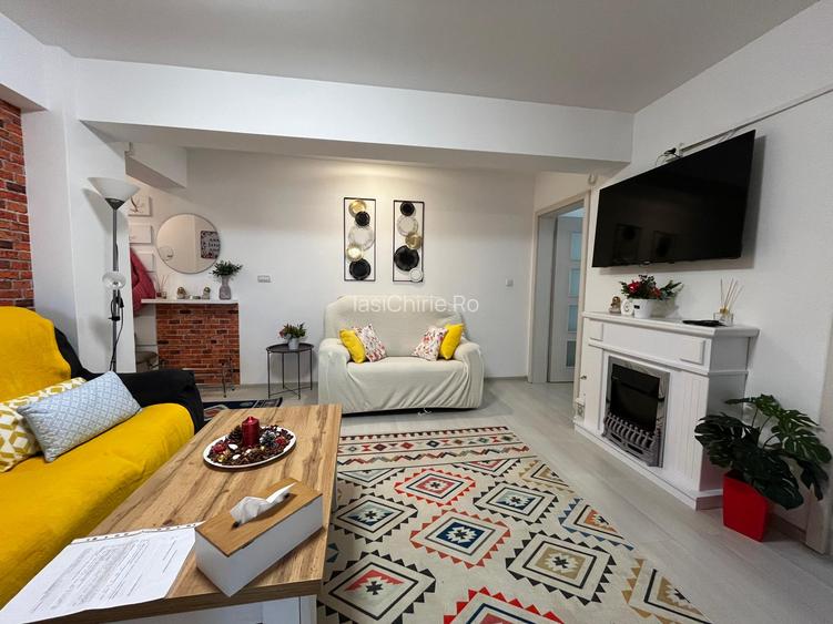 Apartament de inchiriat,  3 camere, semidecomandat, 60 mp, Valea Adanca - 3