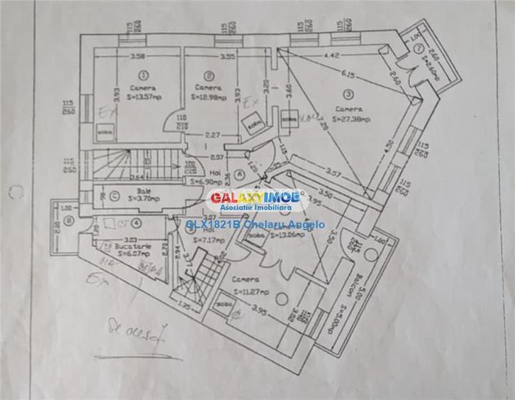 Armeneasca etaj vila 5 camere ,suprafata 200 mp, loc parcare - 15