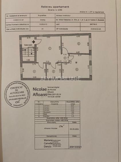 De Vanzare Apartament 3 camere in Vila Sebastian sect 5 - 20