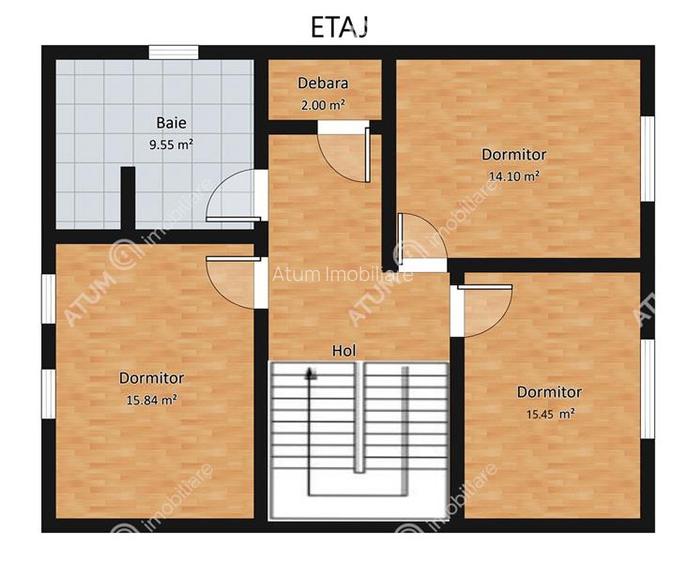 Casa cu 4 camere decomandate si gradina in zona Bavaria in Sibiu - 11
