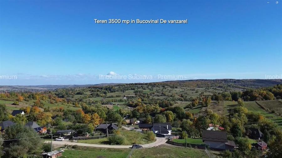 Teren intravilan 3500 mp  Zona turistica Cacica Bucovina! - 3