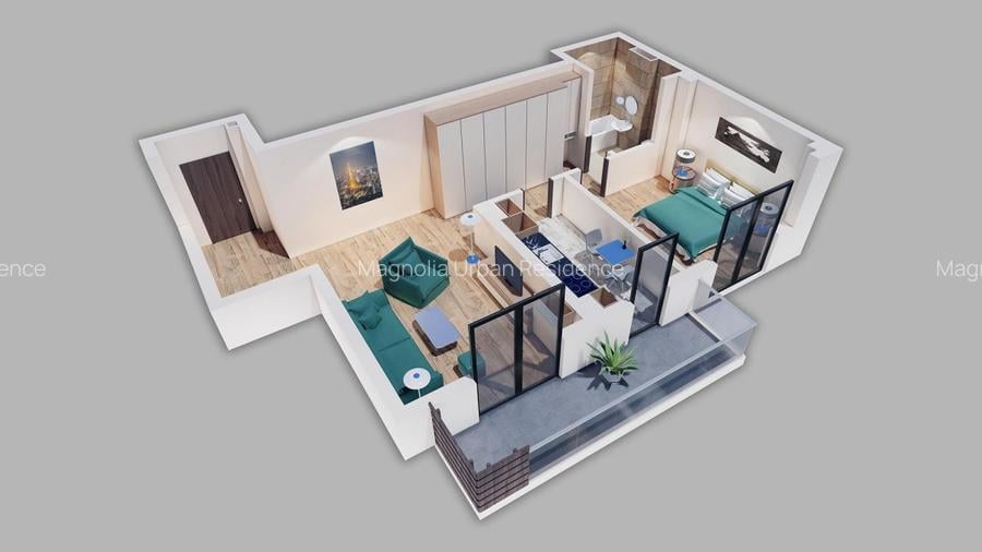 14E Apart. 2 Cam. Vedere Sud, Metrou Straulesti Sisesti mutare imediata - 3