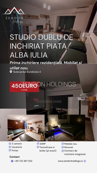 Inchiriere studio dublu 40mp Alba Iulia Prima închiriere nou - 2