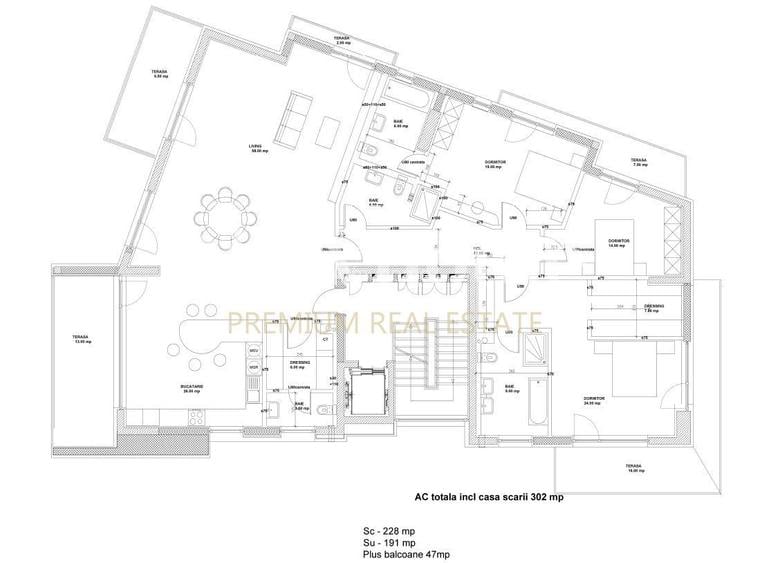 Apartament Superb, Modern, Luminos cu 4 camere, partial mobilat Rovere, 2parcari - 1