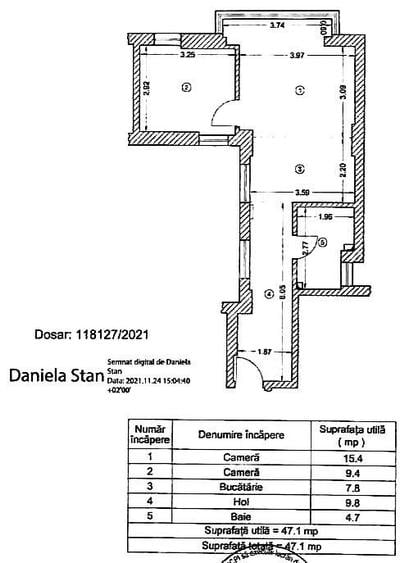 APARTAMENT CU DOUA CAMERE - IMOBIL NOU - RETRAS - CENTRUL VECHI - UNIVERSITATE - 10