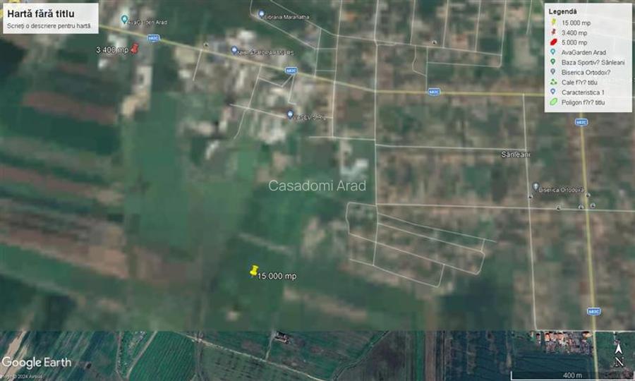 Teren extravilan zona cimitir, Sanleani - 2