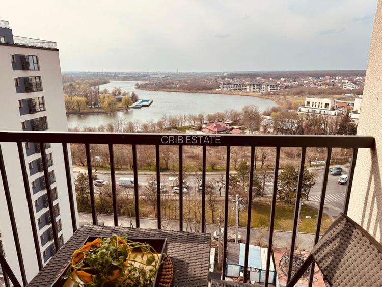 Apartament mobilat cu vedere lac Sisesti Metrou Straulesti 8' - 3