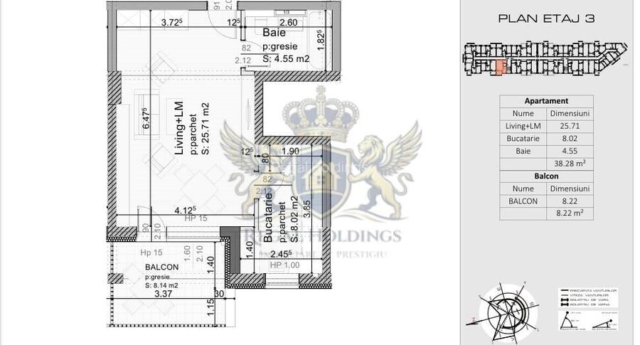 Garsoniera Deosebita, 46 Mp, 13 Decembrie- Mall Coresi - 3