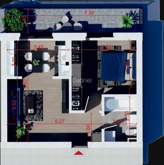 Apartament 2 camere tip studio + parcare - 16