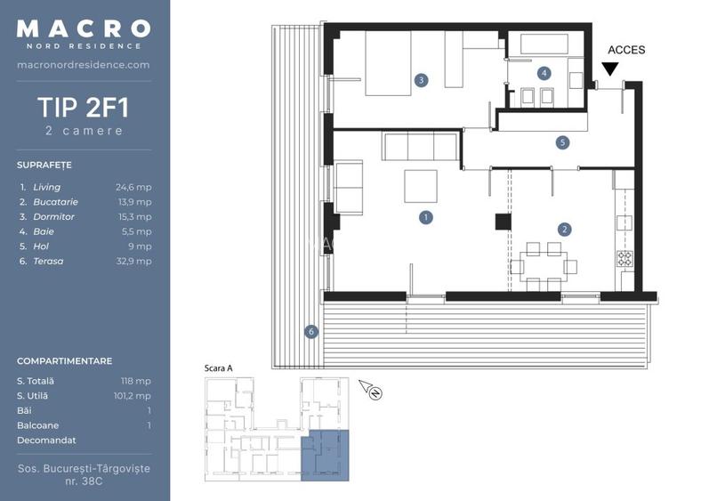 Ap 2 camere LUX Bucurestii Noi - Straulesti - Sisesti -aprilie 2026- 118mpc - 5
