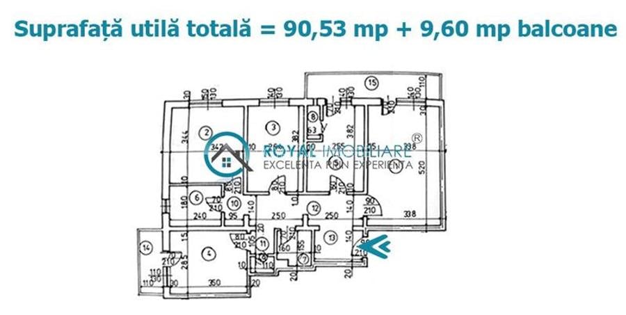 Royal Imobiliare - Vanzare apartament 4 camere zona 9 Mai - 18