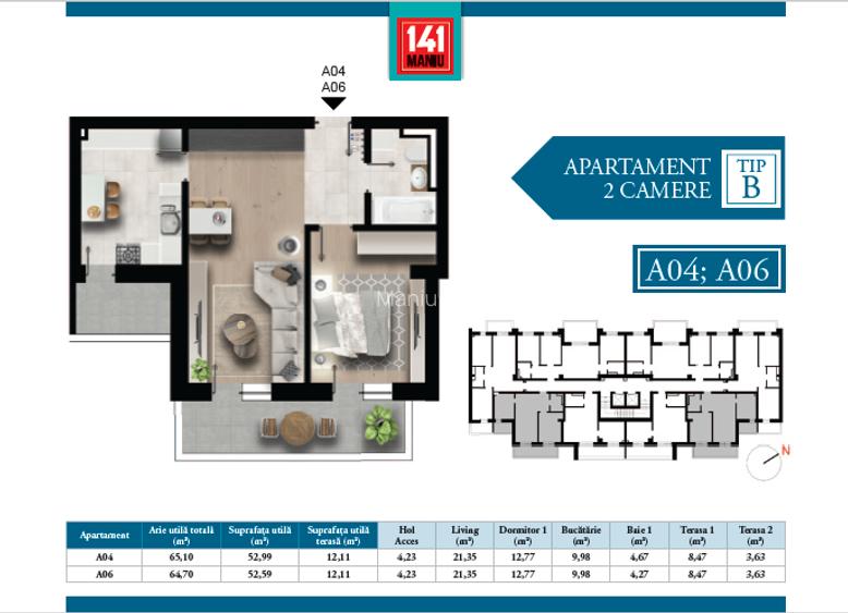 Apartament 2 camere , faza 4 Maniu 141 - 11