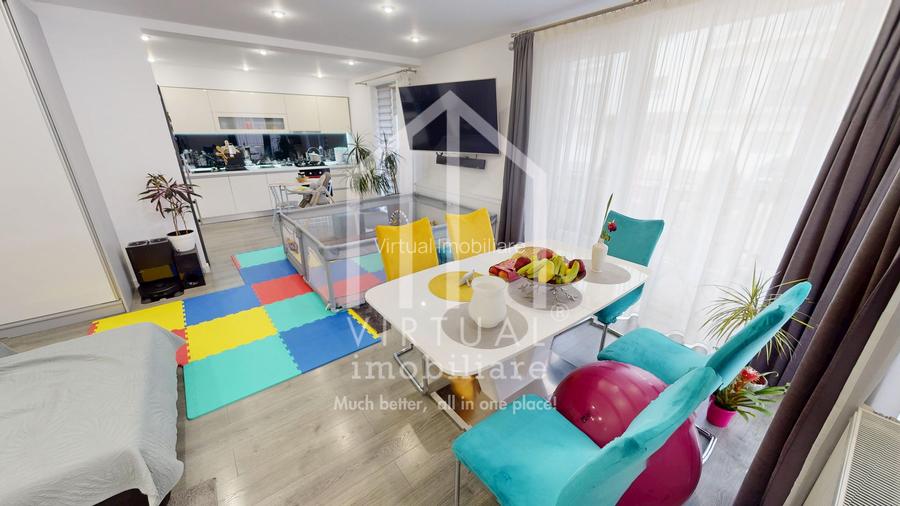 Ap. cu 3 camere 83mp utili + terasa si gradina  | 2 locuri de parcare - 5