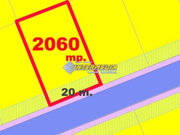 Teren Intravilan Ighiu-Telna 2060 mp d= 20m asfalt apa gaz curent canal view sup