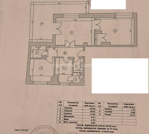 B-dul Unirii 112Mp Centrala - Apartament 3 camere cu terasă panoramică 30Mp - 14