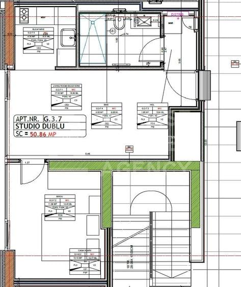 Chirie, studio dublu, Fabrica de Glucoză, București - 1