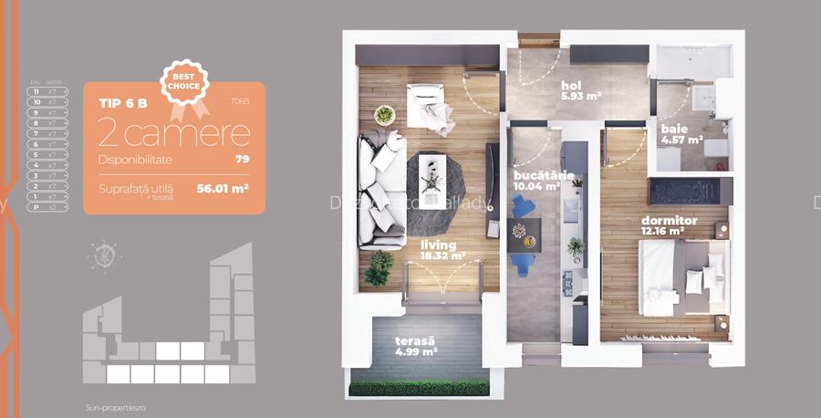 2 camere/Auchan 1 Decembrie 1918/PROMOTIE!!!! - 2