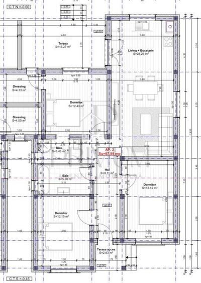 GIROC - Duplex despartit - 4 Camere - Dressing - Teren 323mp - 8