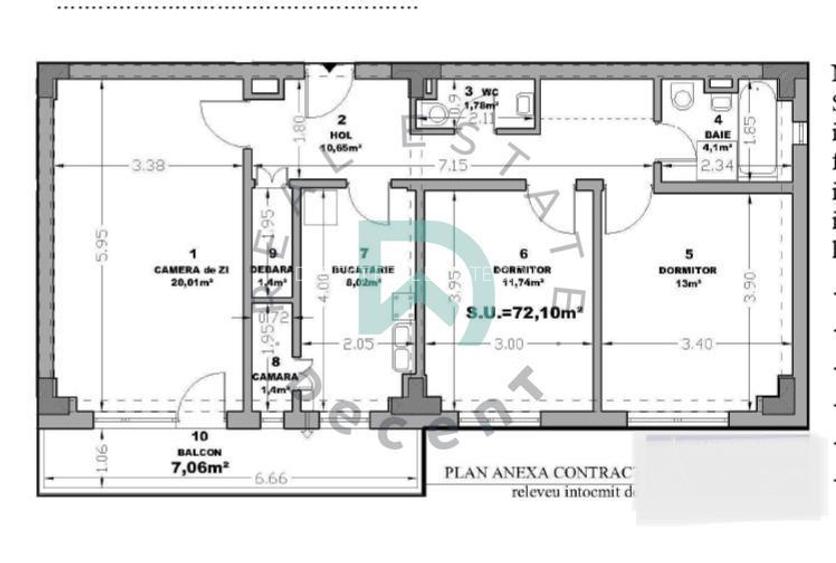 Apartament 3 camere 72mp Scriitorilor, Brasov - 8