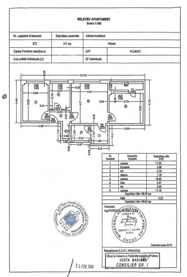 Apartament 3 cam, cf 1, semidec, Nord - Cameliei  - 7