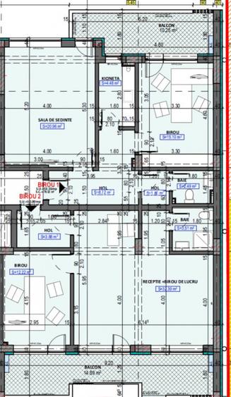 Spațiu office 63,8 mp | Etaj 1 | Clădire 2026 | Destinație birou | Parcare - 4