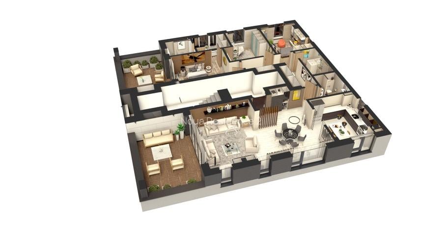 Apartament cu 4 camere  - Penthouse - finalizat/intabulat , Noua Residence 2 - 7