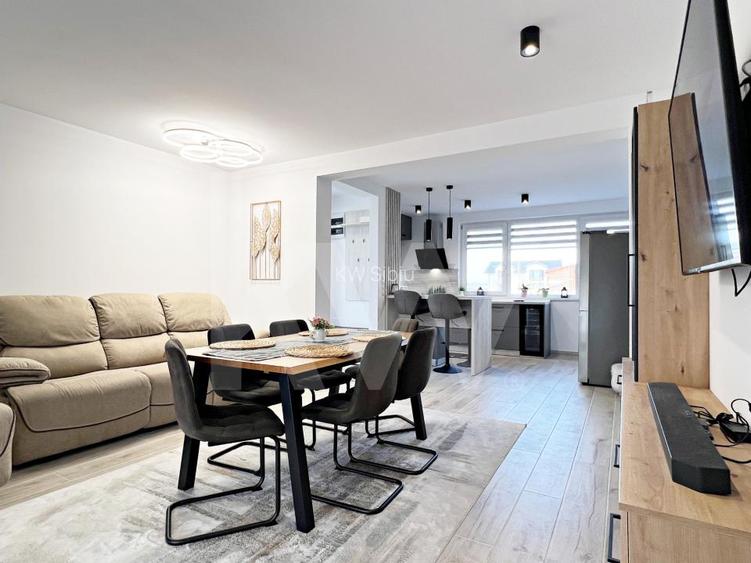 Casa noua 4 cam. moderna, mobilata si utilata, curte. 10 min. de Sibiu  - 17