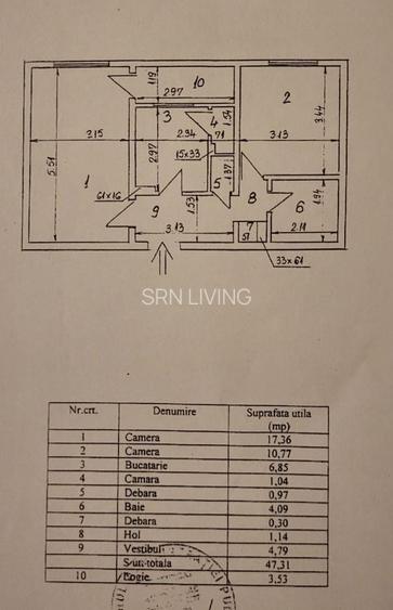 De vânzare- Apartament 2 cam 51mp- 10 min metrou Tudor Vladimirescu - 21