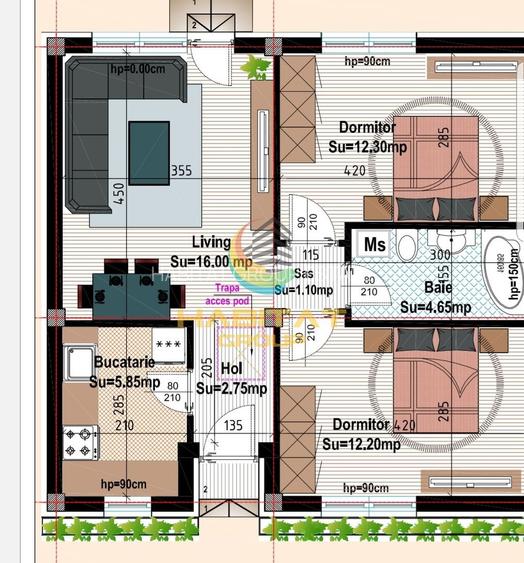 Casa parter cu 3 camere / Popesti Leordeni/ Comision 0% - 21