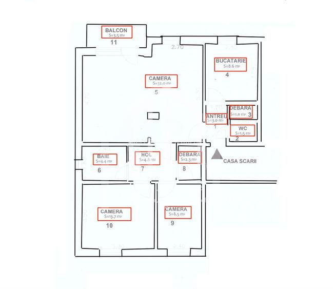Ap cu 3 camere, 80mp utili+balcon, pivnita,renovat, Cal. Dumbravii - 1