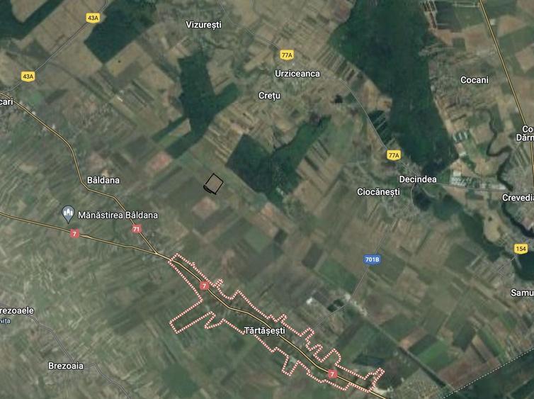 Teren agricol 13,5 hectare | Tartasesti | Ciocanesti | DB