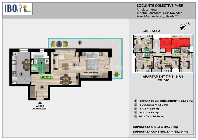 Apartament Tip Studio - Mamaia Nord / Sat - 3