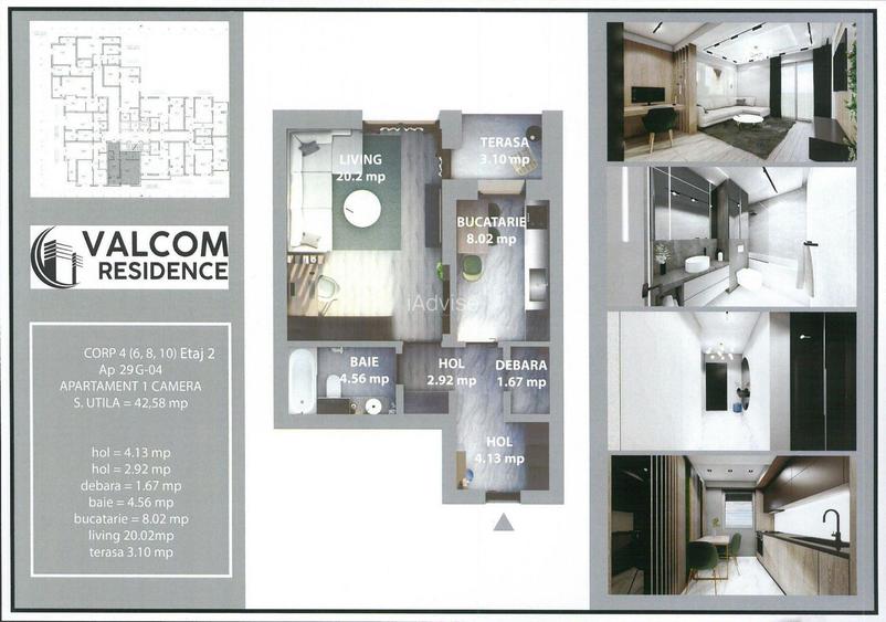 Valcom Residence Bartolomeu, Garsoniera, terasa 3.10 mp, Comision 0% - 7