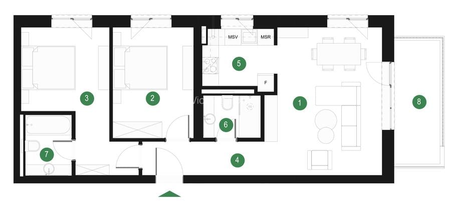 Apartament 3 cam Olga Gudynn - Pădurea Băneasa - zona Pipera - Mutare Imediată - 1