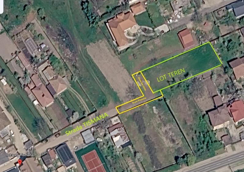 Teren Ghermănești - Intrarea Tismana, 1031 mp, POT 60%, CUT 2, Hmax 12m