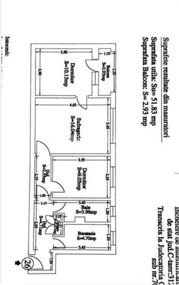 Apartament 3 camere Tomis Nord, 55mp - 6