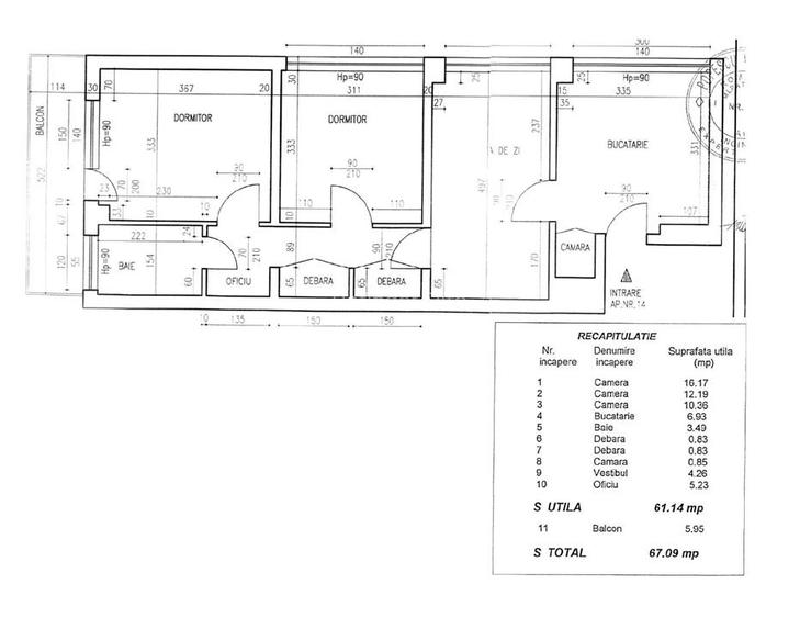 Vanzare apartament 3 camere | Piata Iancului metrou | centrala proprie | etaj 3/ - 12