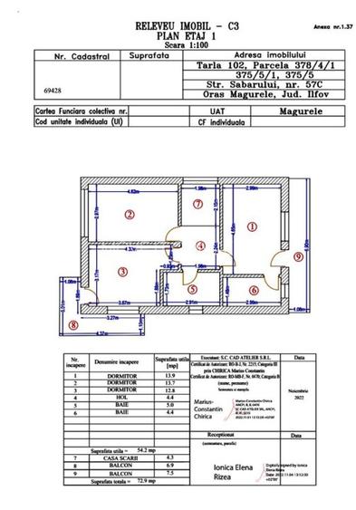 Vila noua Magurele individuala triplex - 10