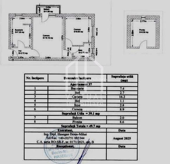 Apartament de vanzare in Sibiu cu 2 camere, balcon, pivnita, Hipodrom - 1