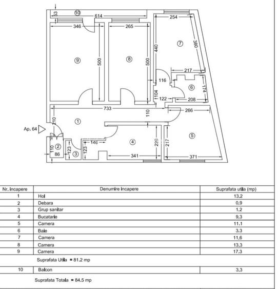 Tomis Nord apartament spatios pretabil spatiu comercial - 5